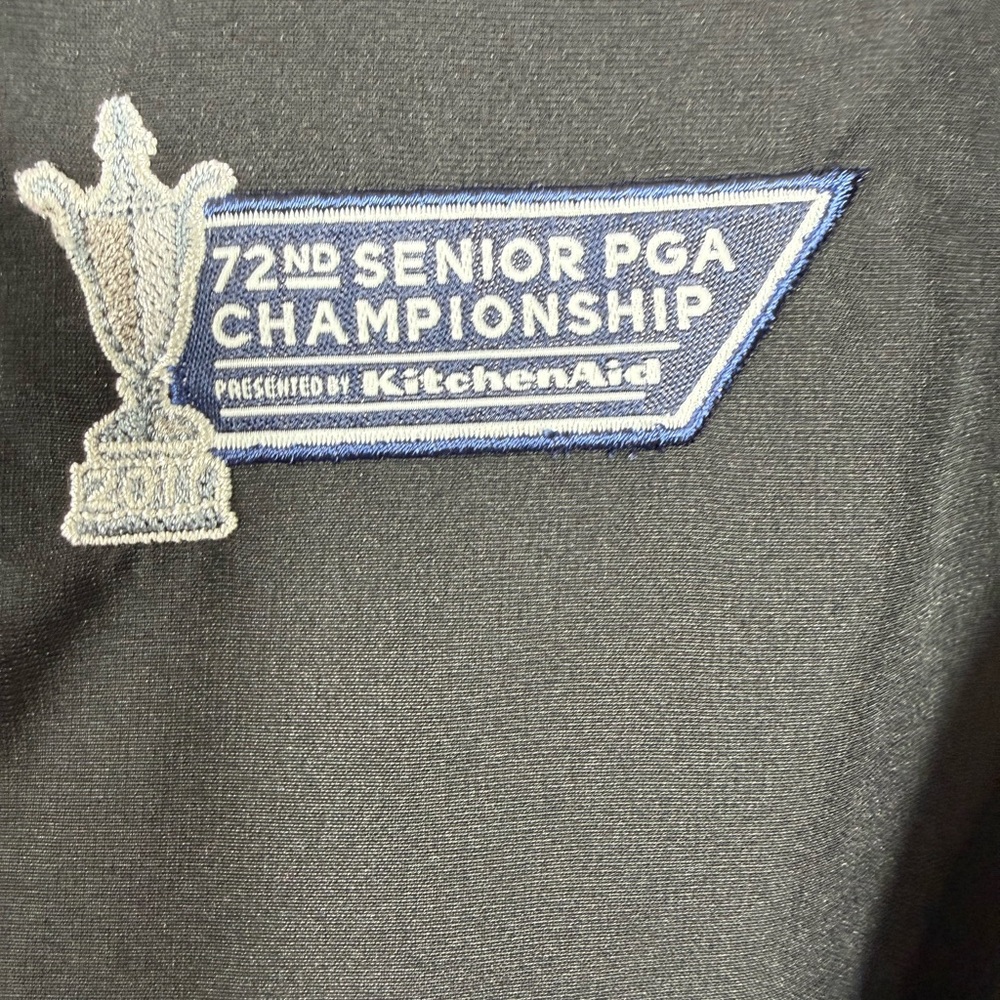 Cutter & Buck WeatherTec PGA Championship Golf Jacket Mens M Black Full Zip - Picture 2 of 13